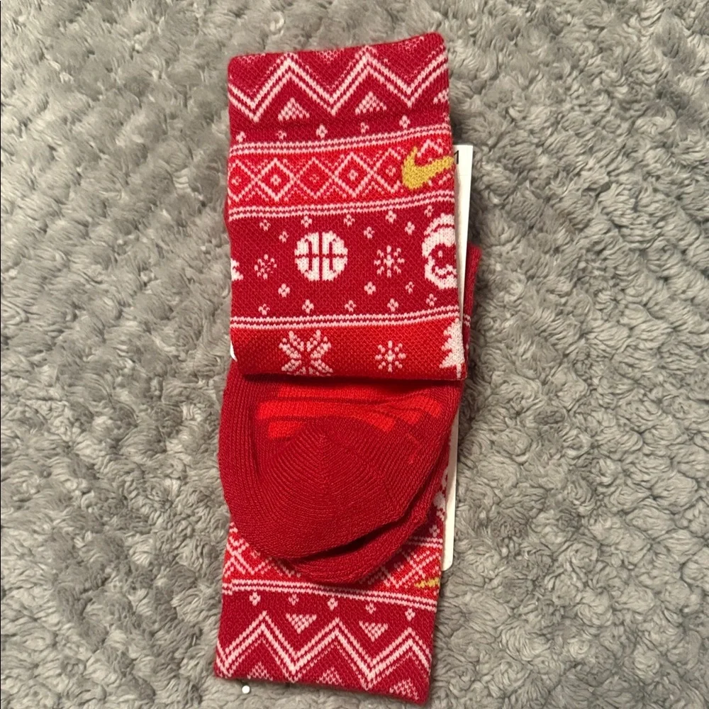 Nike Elite Christmas Basketball Crew Socks 10C-3Y (XS) Kids- 1 Pair